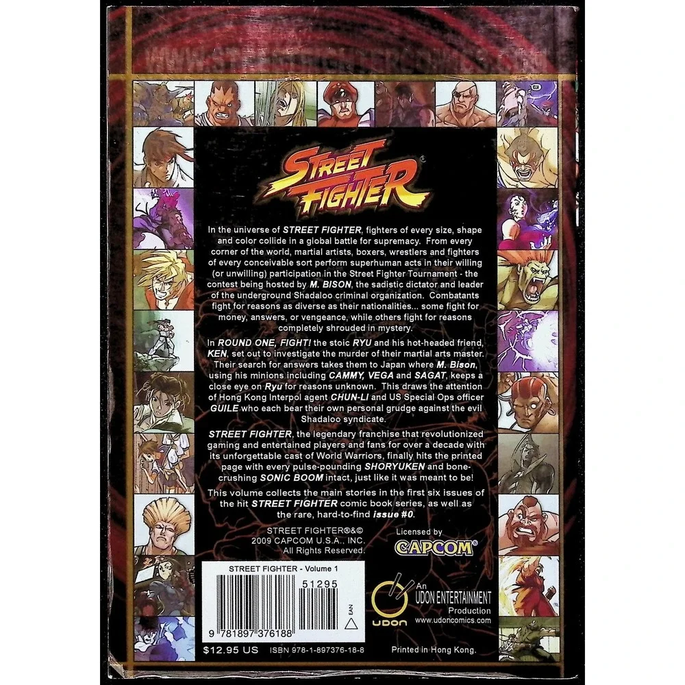 Street Fighter #1B Round One Variant Cover Udon comic book